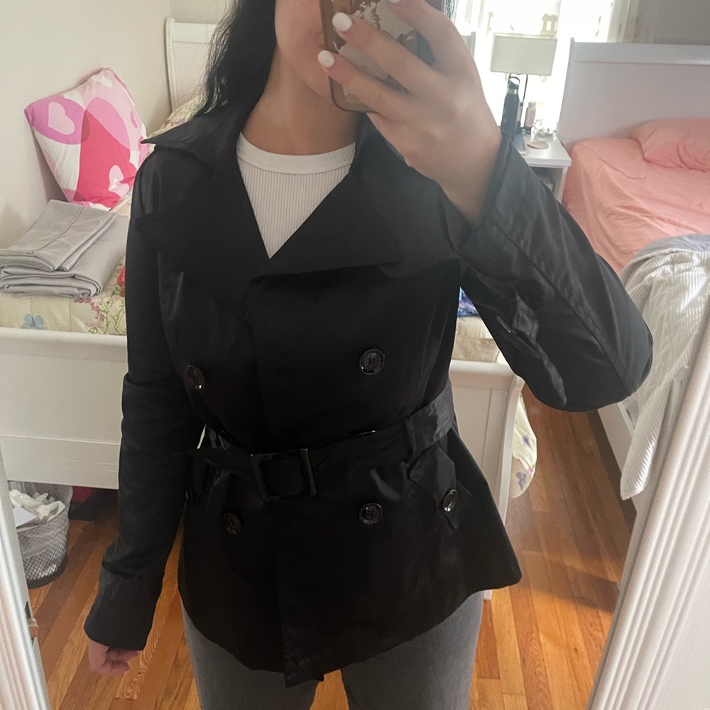 Black gabardine jacket